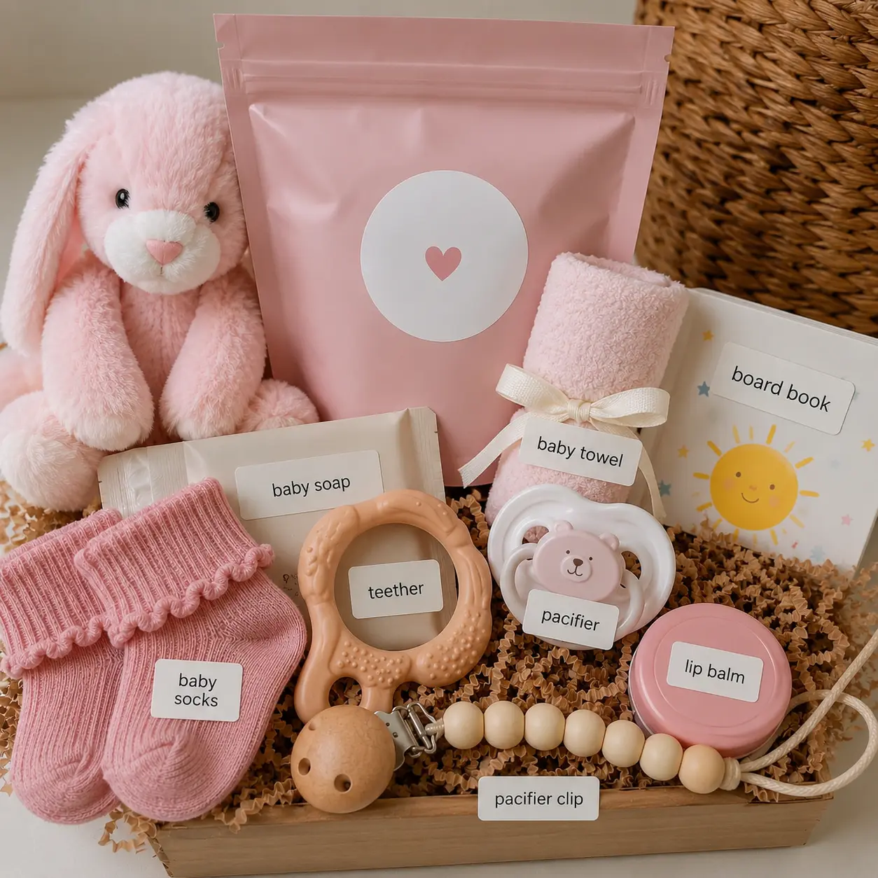 Itty Bitty Baby Mystery Scoop | Curated Surprise Bundle with Adorable, Cozy Essentials - Perfect Shower Gift for New Moms Gift Package Gifting Set