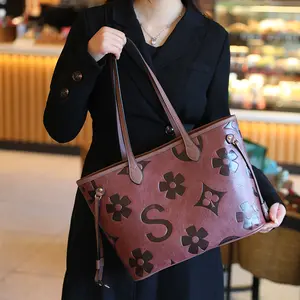 Women's Classic Tote Bag Set, Large Capacity Shoulder Bag with Small Bag, Casual Trendy Versatile High-quality Daily Commuting Bag, Girl Fashionable Bag juicy daydreamer bag