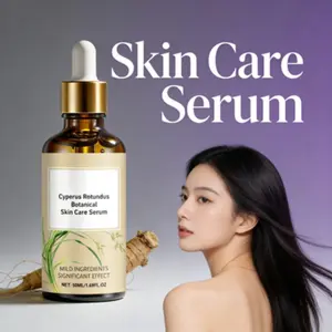 Skin Care Serum - Cyperus Rotundus Root Extract Botanical Soothing Hydrating Face & Body Serum