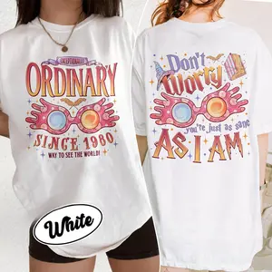 Magical Glasses Wizard Movie Shirt, Exceptionally Ordinary Wizard T Shirt, Wizarding School Tee, Sane As I Am