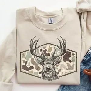 Marsh Old School Deer Camo Hunting Sweatshirt - T-Shirt - Hoodie, Vintage Deer Hunting Camouflage Frame Shirt, Retro Hunting Graphic Tee for Men and Women, Cozy Unisex Outdoor Pullover, Wildlife Hunter Gift, Rustic Country Lifestyle Outfit