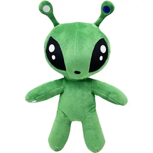 Green Alien Plush Doll Soft Alien Creature Pillow for Home Kids' Room Decor Gift for Animation Fans and Plush Toy Lovers