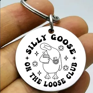 Silly goose on the loose club hot keychian