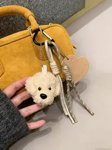 Cute Simulation Dog Car Bag Pendant, Phone Case Pendant, Water Cup Pendant, Rope Bag Pendant, Decorative Backpack Accessory, Car Bag Accessory, Cute Purse Charms, Couple Gift, Birthday, Valentine's Day, Christmas And New Year Gift.