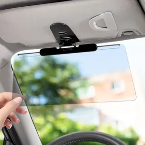 Car Sun Visor Anti-Glare Mirror, Retractable Sun Visor, Pull-Out Adjustable Day-Night Use, UV Protection Heat Insulation, Summer Car Essential Accessory
