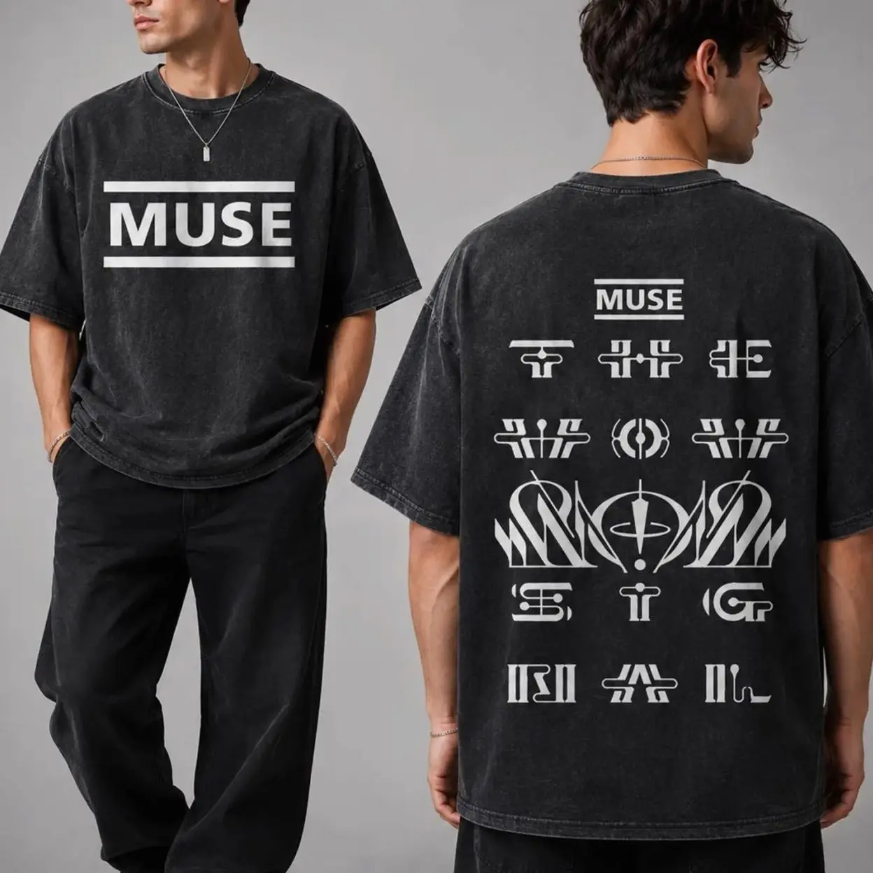 Muse World Tour 2026 Washed Shirt, Muse Band Tour Tee, Vintage Washed Graphic T-Shirt, Alternative Rock Fan Gift, Unisex Concert Merch