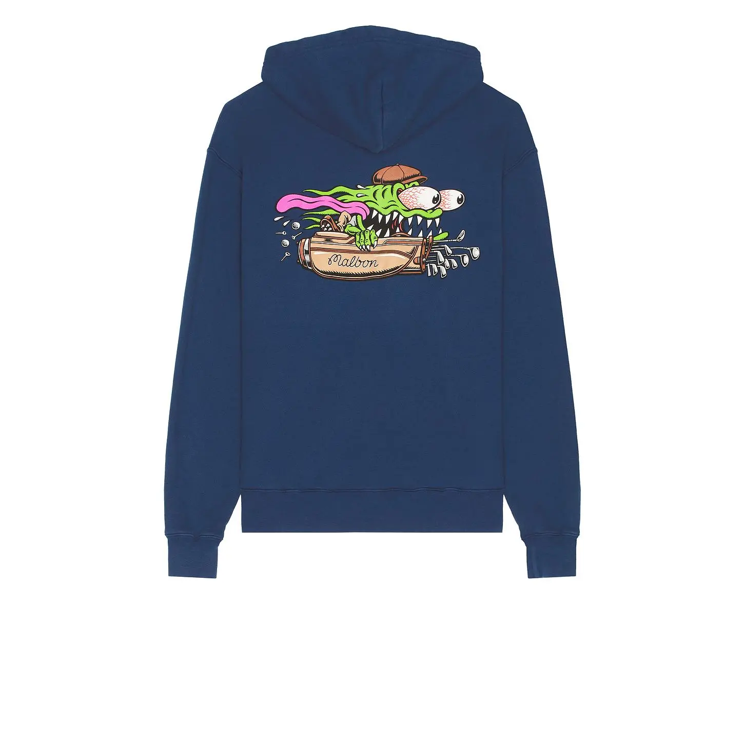 Malbon Golf x Santa Cruz Fesque Slasher Hoodie in Navy