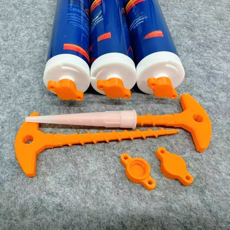 Glass Sealant Caulk Gun Nozzle Cleaner, Replaceable Sealant Caulk Cap, Prevents Quick Drying, Fits Standard Diameter Tubes, Practical Home Tool, Hardware
