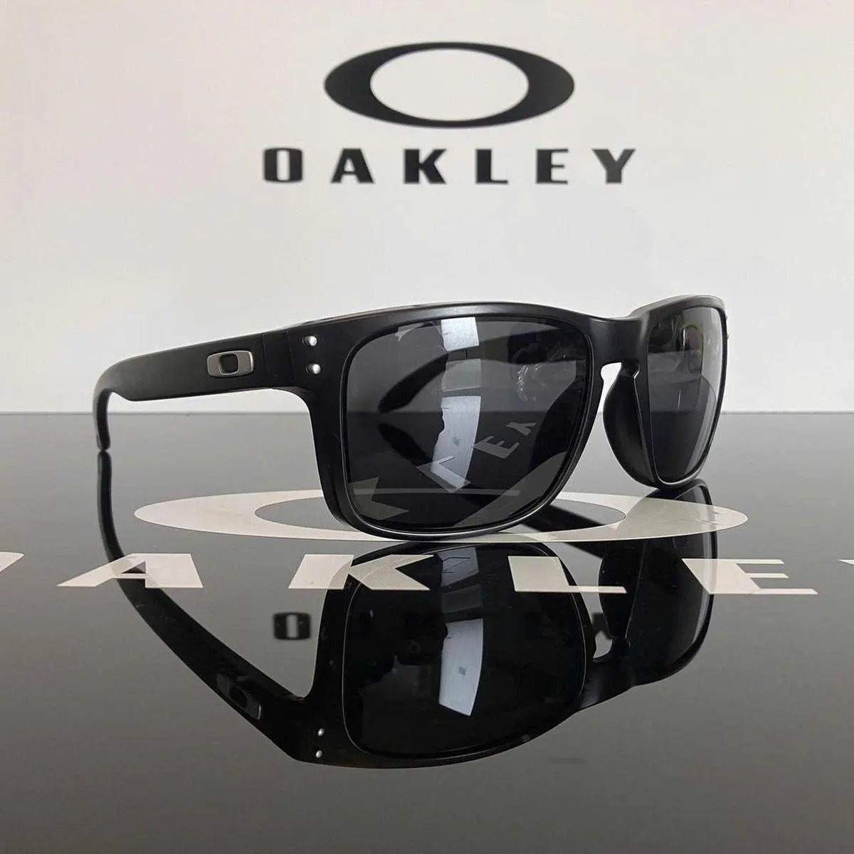 New Sunglasses Polarized Holbrook Matte Black Frame Casual Style Eyewear
