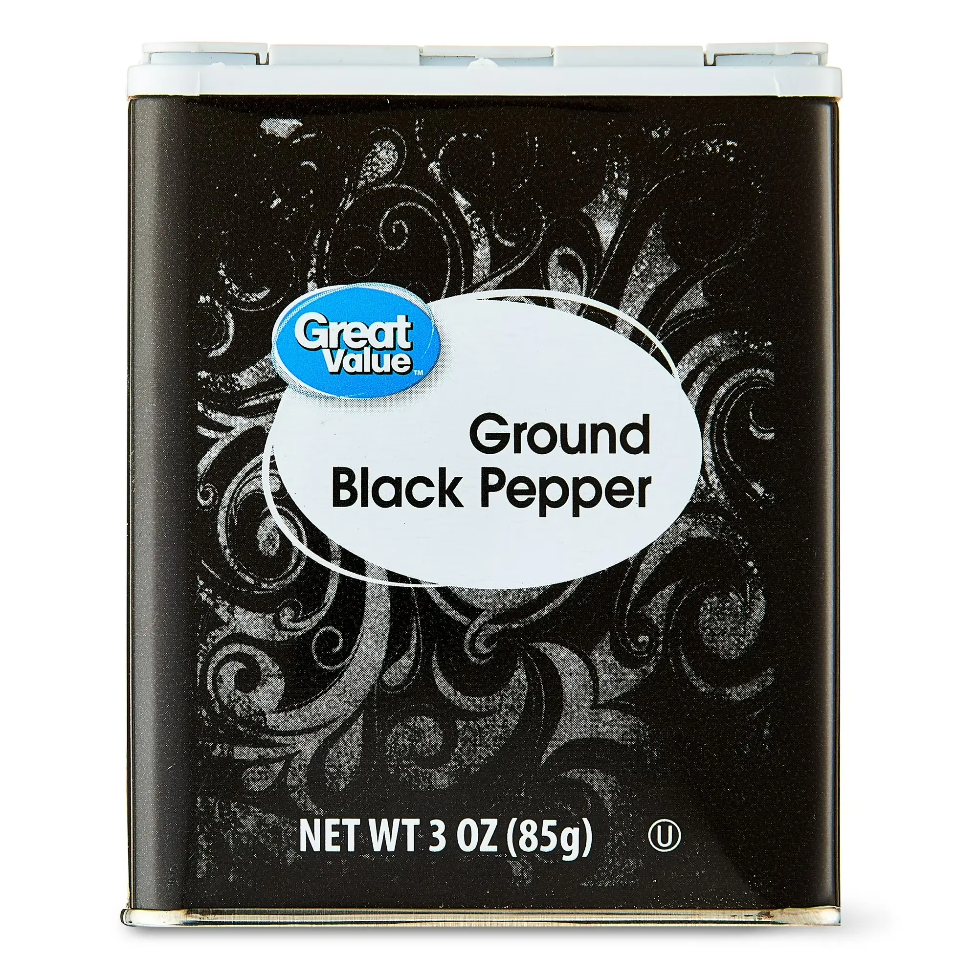 Great Value Pure Ground Black Pepper Spice Seasoning - Flavorful 3 oz Bottle, Pack of 1, Flavor