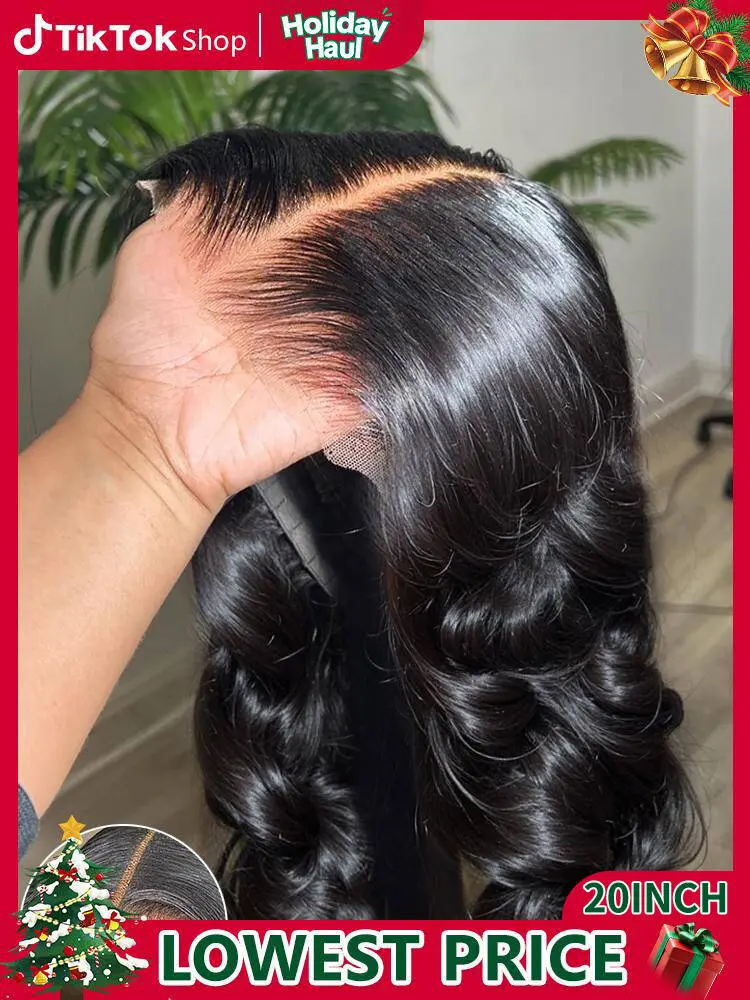 Human Hair Wig Glueless HD Lace Closure Pre Plucked Loose Body Wave Wavymy Wear & Go Body Wave Glueless HD Lace Wigs 7x5 Lace  main image 2