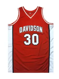 Men's No. 30 Embroidered Vintage Basketball Jersey, Loose Casual Breathable Comfortable Basketball Vest, Basketball Jerseys for Training & Casual Wear