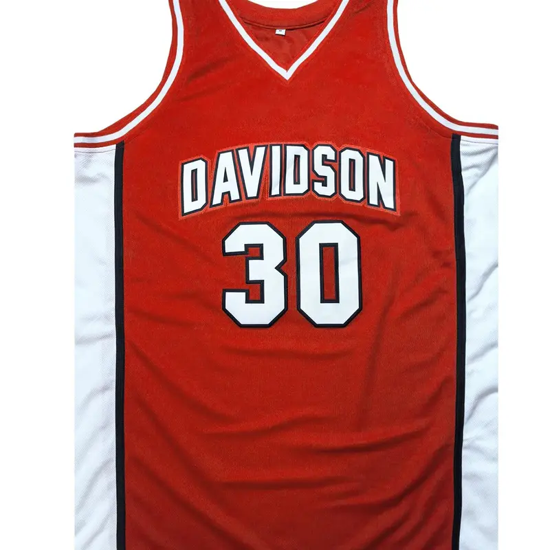 Men's No. 30 Embroidered Vintage Basketball Jersey, Sports Jersey, Loose Casual Breathable Comfortable Basketball Vest, Basketball Jerseys for Training & Casual Wear, Sports Style Jersey