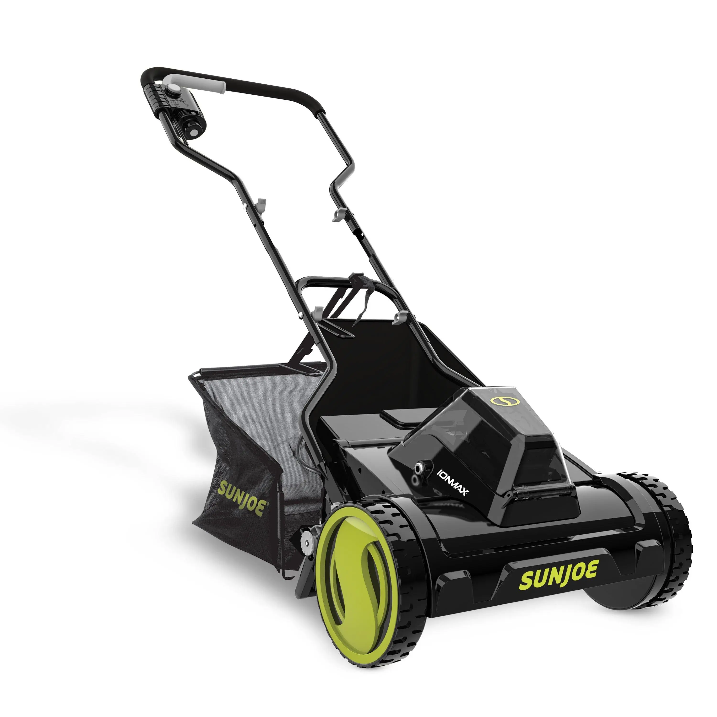 Sun Joe Cordless Push Reel Mower, 15” Yard Trimmer w/ Collection Bag, 24V-CRLM15 Sun Joe Cordless Push Reel Mower, 15” Yard Trimmer w/ Collection Bag, 24V-CRLM15