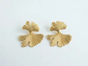 Sarah Ginko Gold Plated Earrings