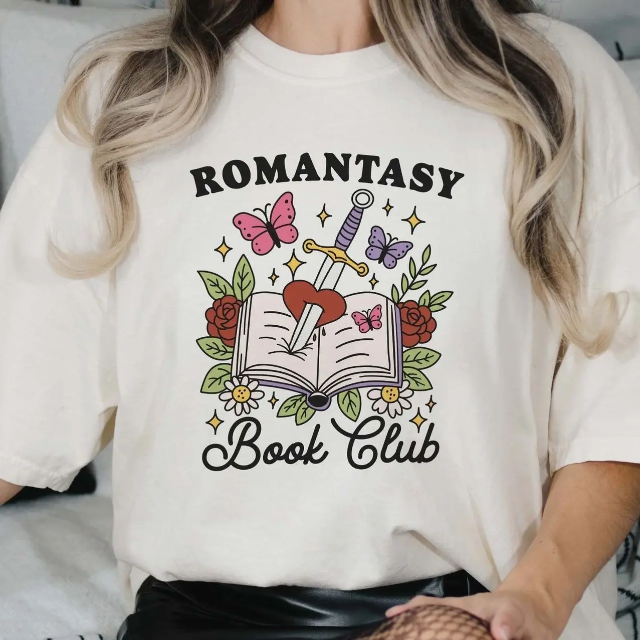 Romantasy Book Club Shirt, Creative Bookish Sweatshirt, Book Lover Gift J