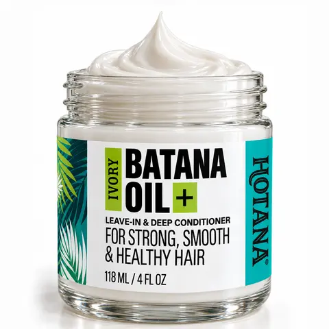 Ivory Batana Oil + Leave-In Conditioner and Moisturizing Deep Conditioning Cream Haircare Mask - Hair Nutrition Moisture Repair