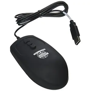 Man & Machine MM-B5 C3 Planet Mighty Mouse - Black, 5-Button Design, Dirt Dust and Grime Resistant, IP68 Rating, Sealed Silicone Body