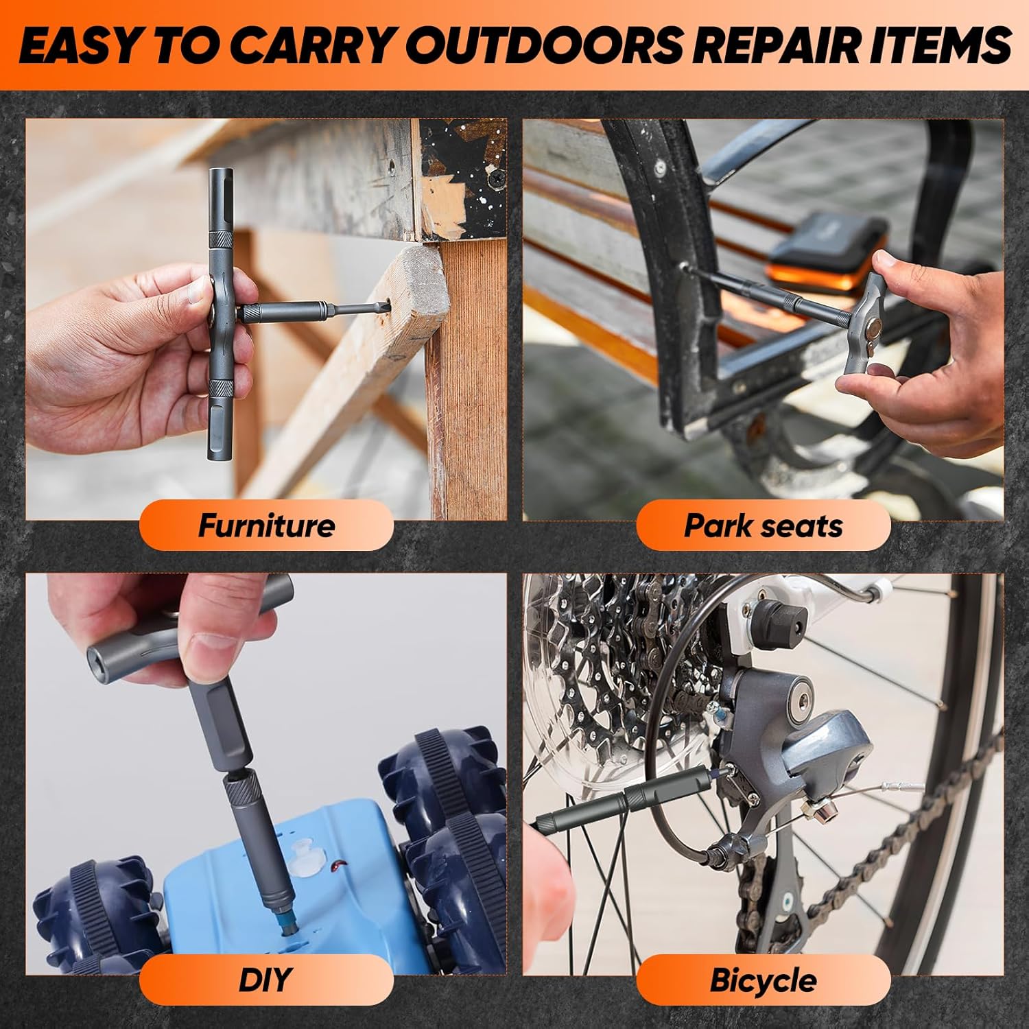 42 in 1 Magnetic Screwdriver, Screwdriver Set, Multi Bit Ratcheting Screwdriver Set with Storage Case Repair Tool Kit for Computer, Eyeglass, Bicycles, Watch, Ring Doorbell, Furniture and DIY