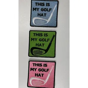 This is my Golf Hat, golf patch, golfing patches, country club, cocktail club, golf club patches, golf ball patch, country club patches