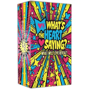 What’s The Heart Saying? What Will Love Reveal? Love Oracle Cards Deck, 50 Cards (13 × 8 cm), Intuitive Relationship Guidance Cards for Self-Reflection & Emotional Clarity, Modern Aesthetic Deck for Beginners, Daily Love Insight & Spiritual Gift
