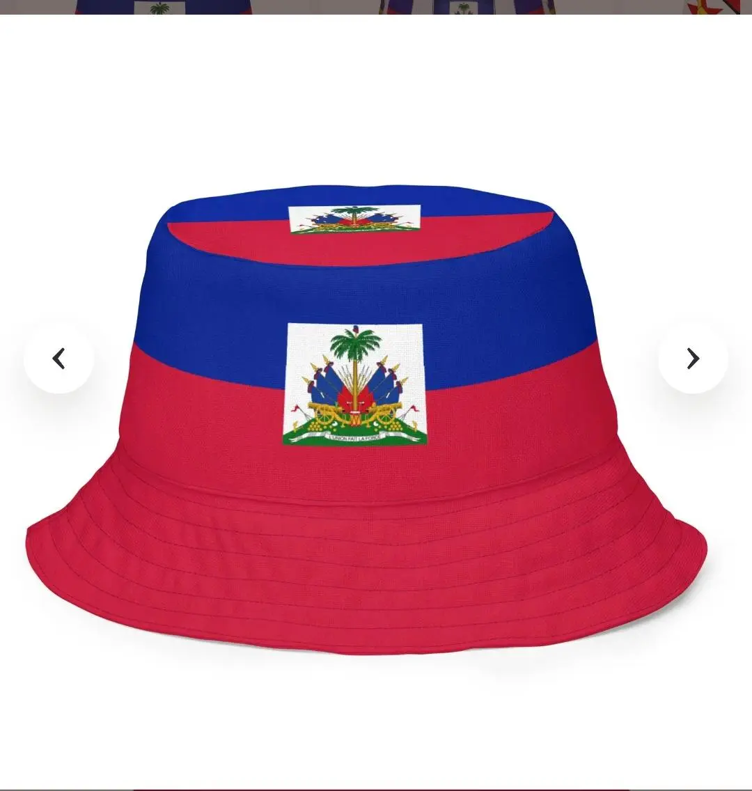 Men's Blue Hoodie Top, Men's Haitian Hat