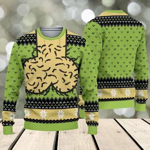 Funny Meme Ugly Christmas Sweater, Hilarious Holiday Jumper for Men & Women, Cozy Unisex Winter Party Gift Idea ZI9I7S