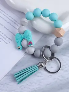 Dreamy Sweet Cool Wrist Keychain with Glow-In-The-Dark Beads Bracelet Design, Cute Style, Perfect Gift for Friends & Mom