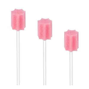 Disposable Oral Swabs, Sterile Dental Sponge Swabsticks Unflavored for Mouth & Gum Cleaning