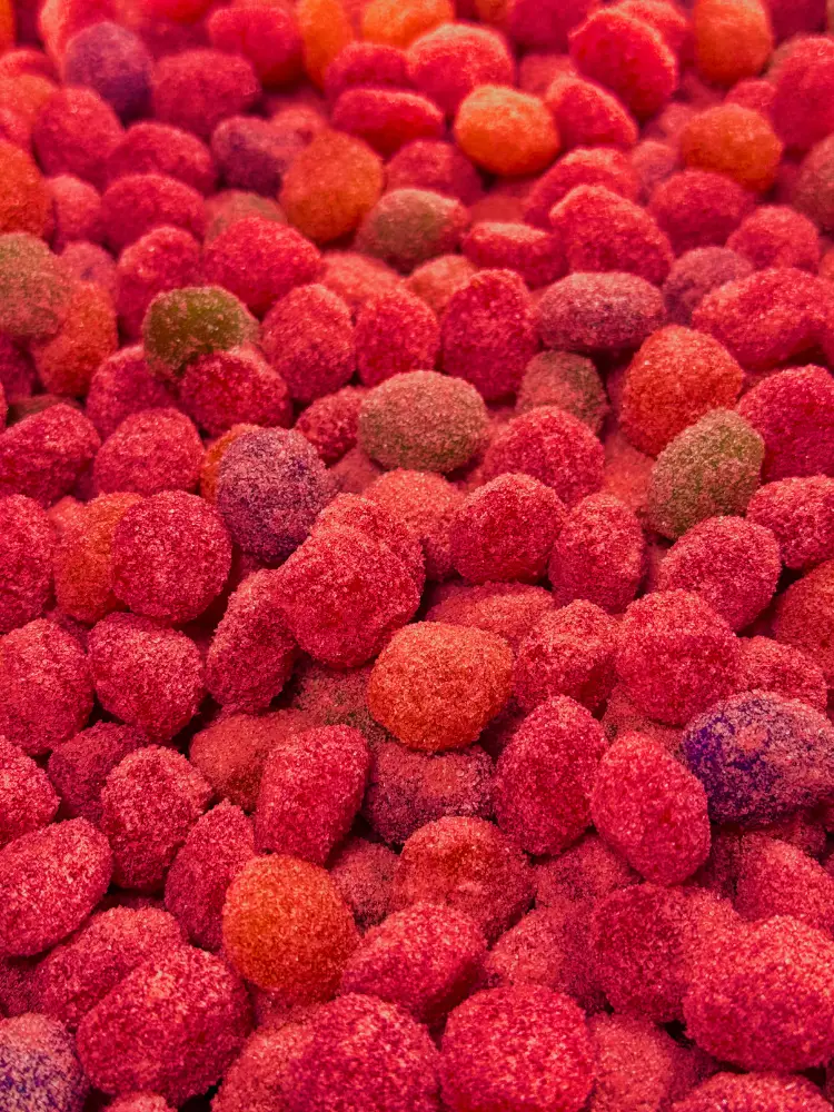 Sour Kings Candy - Wild Cherry Sour Gusher Bursts - Viral Sour Candy Snack