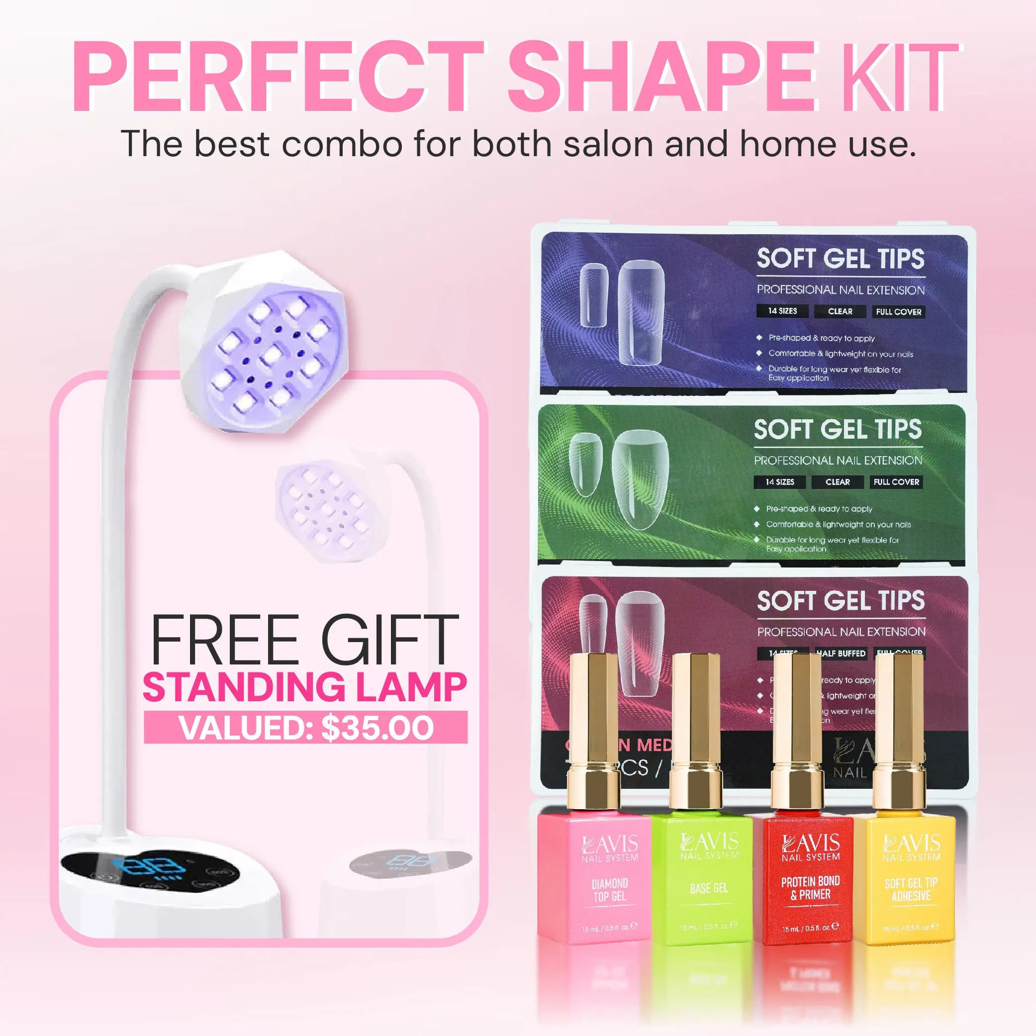 Special Deal - LAVIS Perfect Shape Kit - Soft Gel Tips
