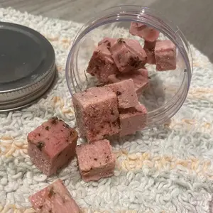 Sugar scrub/soap/moisturizer rose cubes
