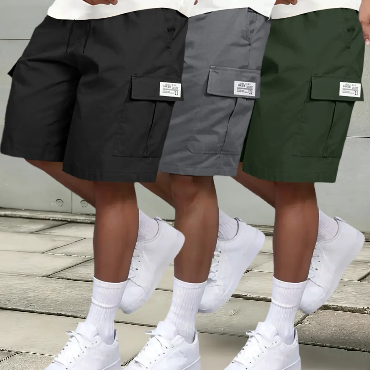 Men's Cargo Shorts Big Pocket Utility Shorts Lightweight Casual Work Shorts for Men, Multi Pocket Outdoor Shorts for Hiking, Fishing, Travel, Durable Summer Tactical Shorts with Pockets