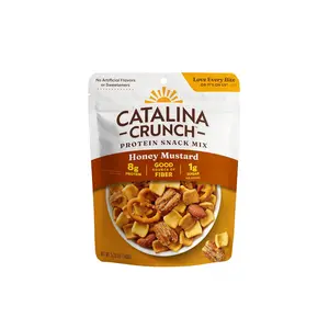 Catalina Crunch Protein Snack Mix - 8g Protein, 1g Sugar per Serving - Good Source of Fiber, Keto, Gluten Free - Honey Mustard, 5.25 Ounce Bag