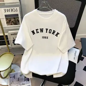 T-shirt For Men Women Korean Style Oversized Minimalist Design Casual Breathable Cotton Day Fabric Soft Thick Tops Womenswear Basic Crewneck Tshirt Streetwear Summer Fitted Shortsleeve White