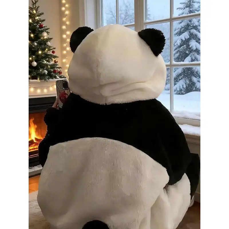 Women’s Ultra Soft Plush Panda Hooded Fleece Robe with 3D Ears & Paw Pockets Cozy Button-Down Long Pajama Coat for Home Gifts Festive Nightwear Women’s Ultra Soft Plush Panda Hooded Fleece Robe with 3D Ears & Paw Pockets Cozy Button-Down Long Pajama Coat for Home Gifts Festive Nightwear