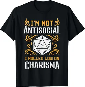 Cat Rolling Dice - RPG Tabletop Games D20 Tabletop T-Shirt