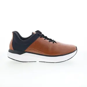 Johnston & Murphy 25-9630 Mens Brown Leather Lifestyle Sneakers Shoes