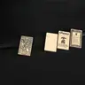 Portable Raw Copper Plate Windproof Lighter - Slim Lightweight Pure Copper Car Interior Accessory, Art Collectible, Gift-Ready Collect Item for Adults (Fuel Excluded)
