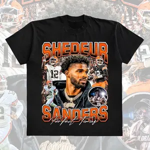 Shedeur Sanders Shirt, Sanders Vintage 90S Bootleg Graphic Shirt, Retro Football Jersey, Shedeur Sanders Fan Gift