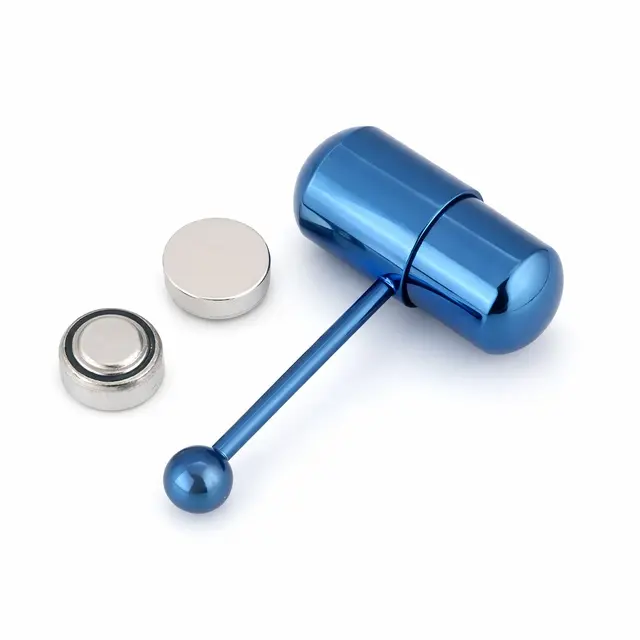 14g Surgical Steel PVD Blue Vibrating Tongue Ring Barbell Tongue Piercing Jewelry 5/8" 16mm W/ 2 Batteries - TikTok Shop 14g Surgical Steel PVD Blue Vibrating Tongue Ring Barbell Tongue Piercing Jewelry 5/8" 16mm W/ 2 Batteries - TikTok Shop