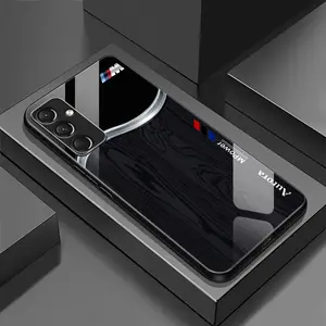 Suitable for [Galaxy A54] wood grain mobile phone case, high-value glass shell, personalized business style mobile phone case, simple new mobile phone case-888