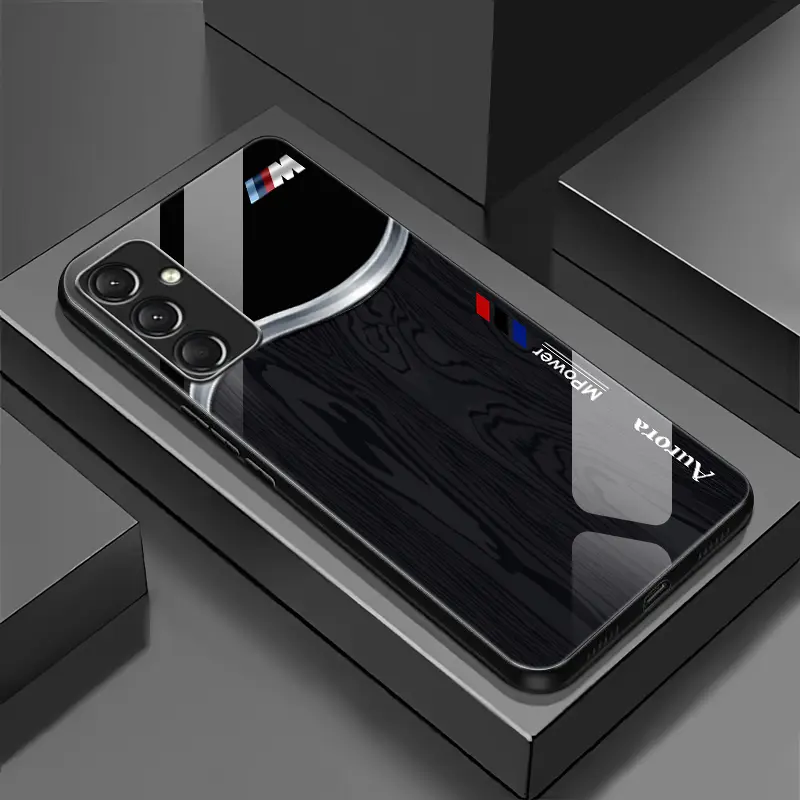 Suitable for [Galaxy A54] wood grain mobile phone case, high-value glass shell, personalized business style mobile phone case, simple new mobile phone case-888