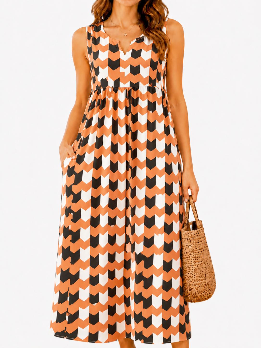 Polka Pockets Long Dress Sleeveless Berry Garden Sleeveless Maxi Dress Casual Summer Vacation Dress Womenswear Fitted Vneck Polka Pockets Long Dress Sleeveless Berry Garden Sleeveless Maxi Dress Casual Summer Vacation Dress Womenswear Fitted Vneck