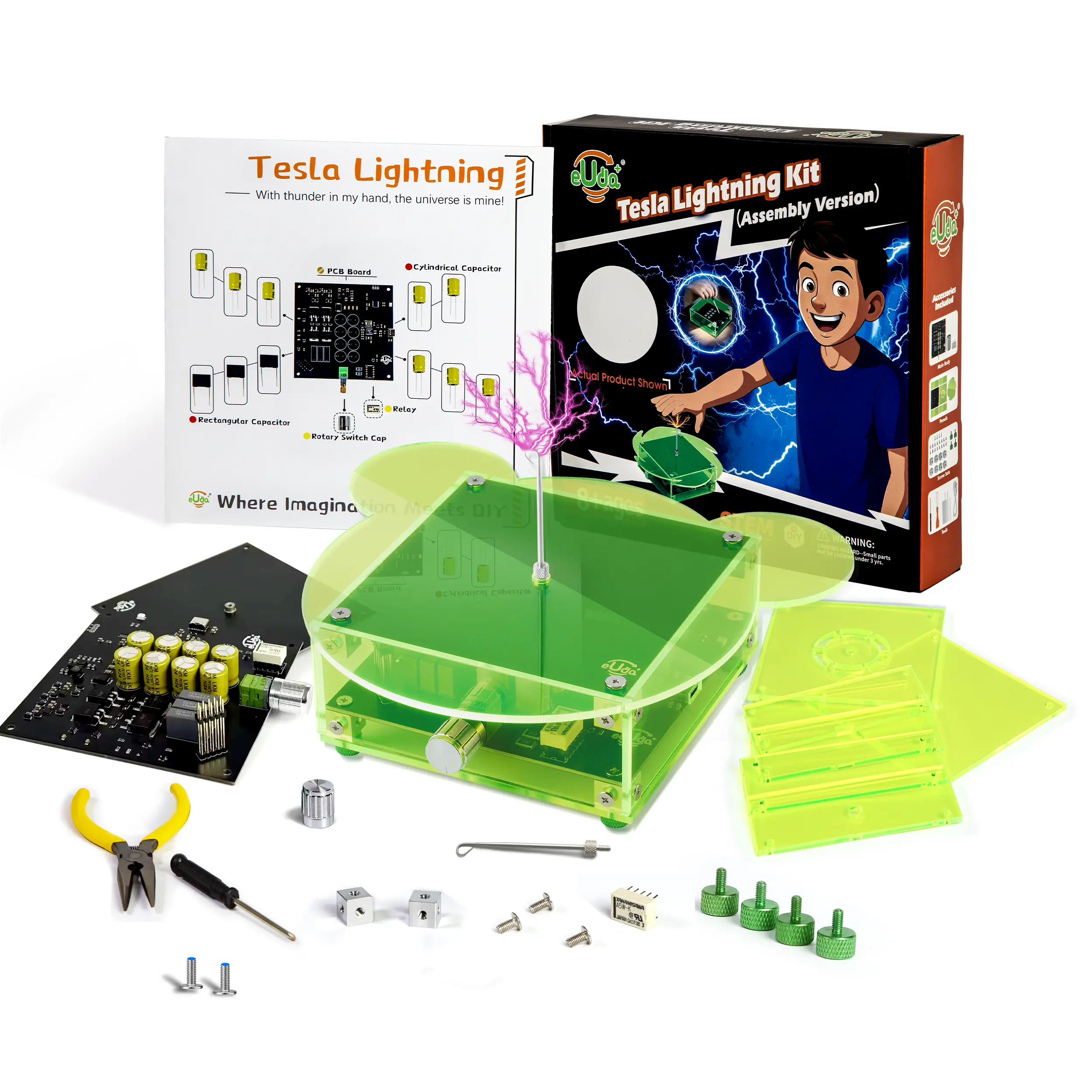 Bear & Transparent Fluorescent Green