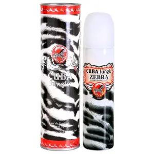 Cuba Jungle Zebra Women's Eau de Parfum (EDP) Atomizer Bottle - 3.3oz/3.4oz Spicy Perfumed Fragrance, Exotic Blend, Sexy Aroma, Warm Spices, Waterlily Hint, New Can Packaging, Atomizer Women's Fragrance, Bottle Women's Fragrance