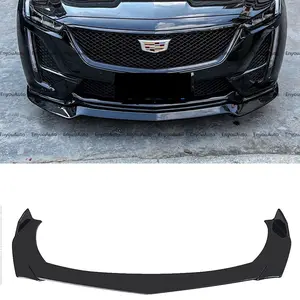 For Cadillac ATS XTS CTS SRX Front Bumper Lip Spoiler Splitter Glossy Black