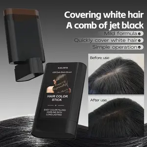 Waterproof and Sweat-Proof Hair Color Stick, Portable Color Touch-Up Hair Sticks with Comb, Root Touch Up, Cover Hair for Women & Men, Covering Grey Hair, Hair Dye