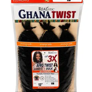 12" Ghana Twist 3X Afro Twist Bulk