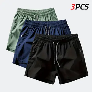 Men's drawstring waistband shorts, casual comfortable breathable pocket shorts, men's shorts, everyd